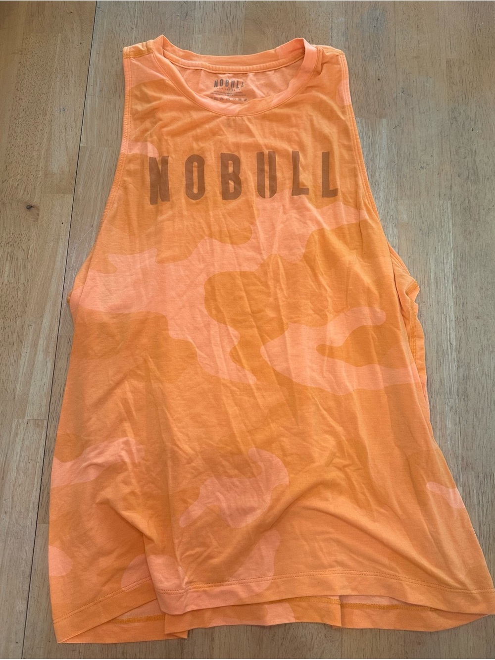 NOBULL Women’s Bright Orange Camo Tank